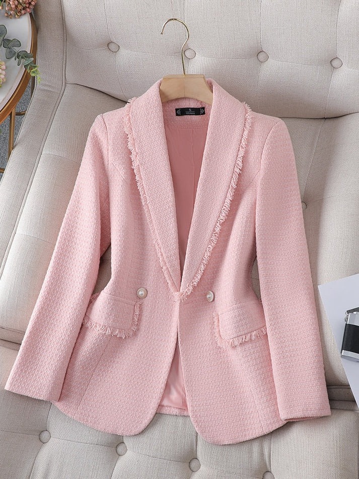 Stilla | Elegant Blazer Af Fleece Og Struktureret Stof Til Damer