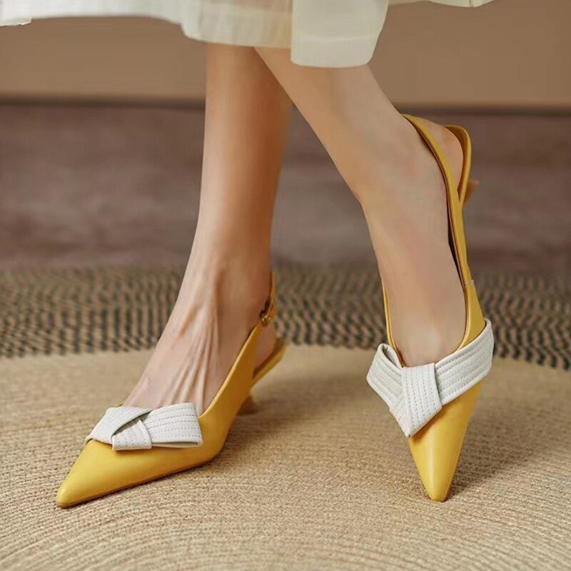 Stilla | Slingback Pumps Med Spids Tåhætte