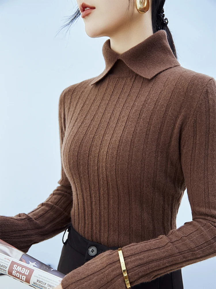 Stilla | Løs Pullover Med Polokrave Til Damer