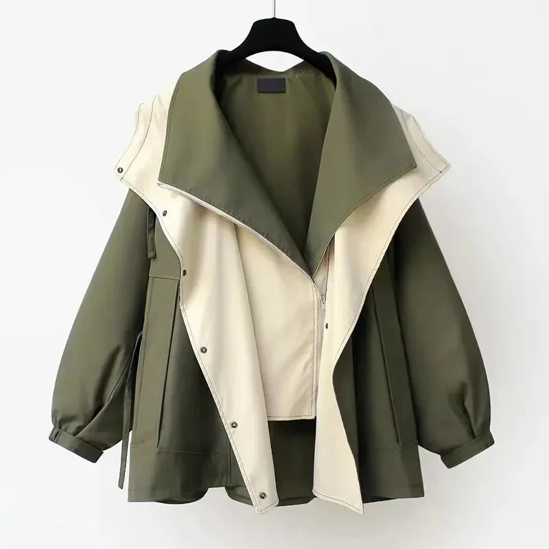 Stilla | Oversized Revers-Vind-Trenchcoat