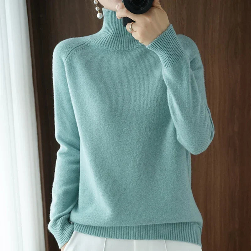 Stilla | Elegant Pullover Med Rullekrave Efterår