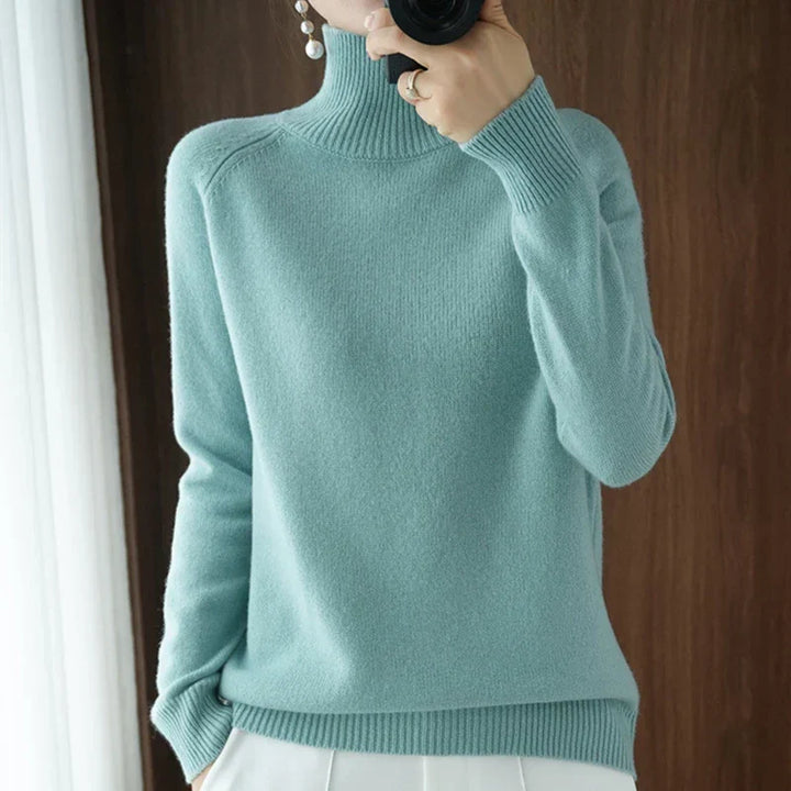 Stilla | Elegant Pullover Med Rullekrave Efterår