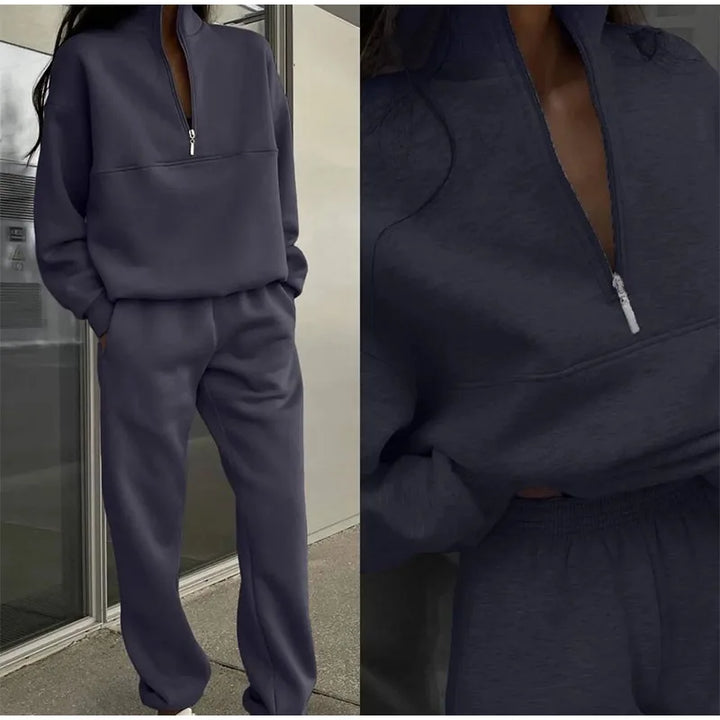 Stilla | Piece Afslappet Solid Pullover Sæt Til Kvinder