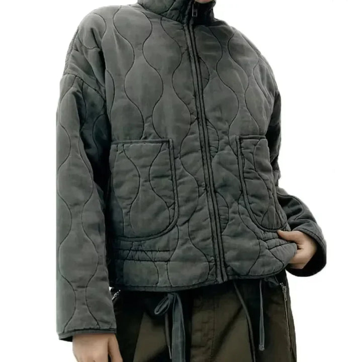 Stilla | Vintage Grå Parka Til Damer