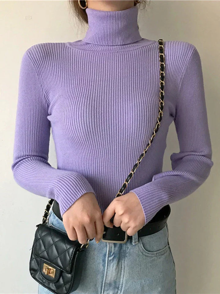 Stilla | Margareta Rullekrave-strikpullover