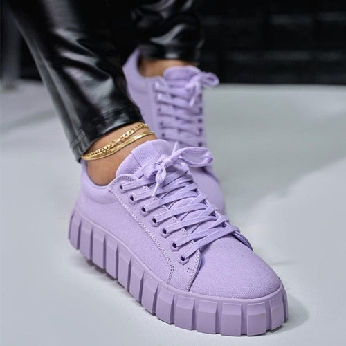Stilla | Lækre Snøring Plateau Sneakers Til Damer