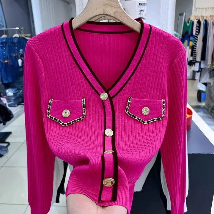 Stilla | Dame sweater med lange ærmer og lommer