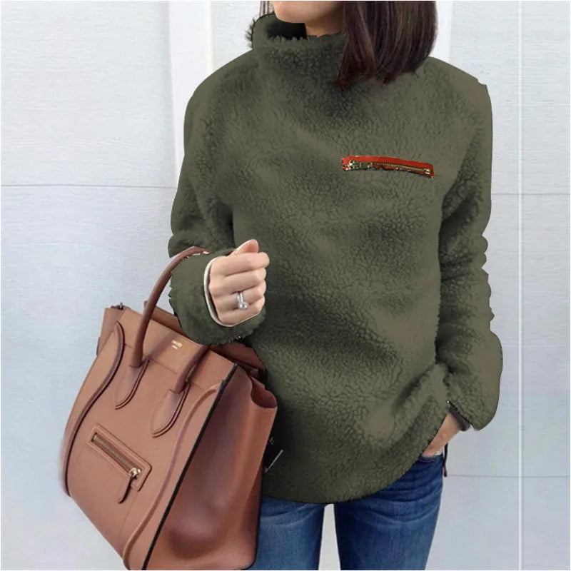Stilla | Pullover med rullekrave og lange ærmer til damer