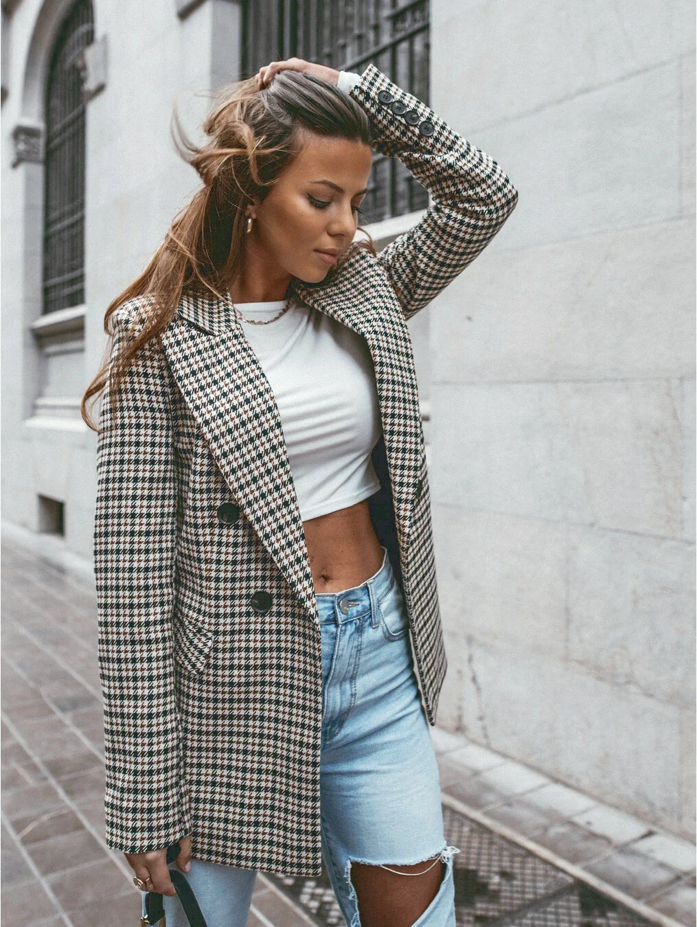 Stilla | Rutet Blazerdesign med Moderne Snit