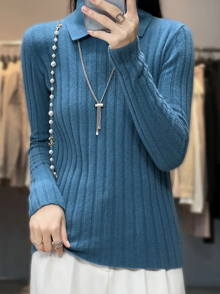 Stilla | Løs Pullover Med Polokrave Til Damer