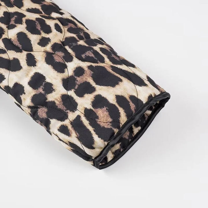 Stilla | Elegant Damjakke Med Leopardmønster