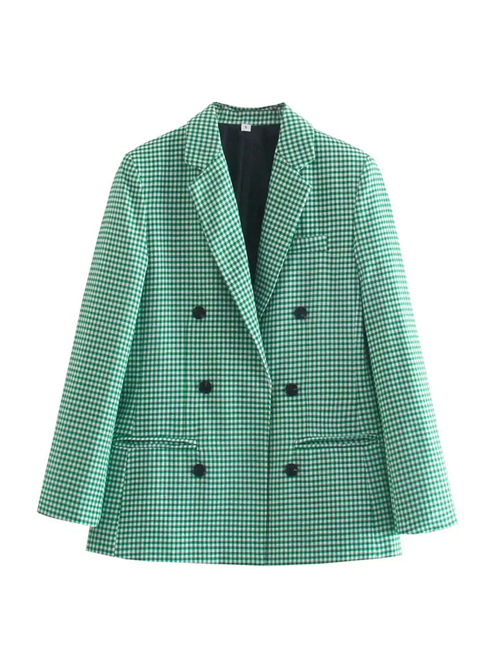 Stilla | Årgang Stil Tjekket Blazer