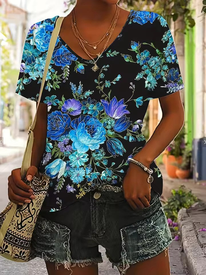 Stilla | V-Udskæring T-Shirt Dame