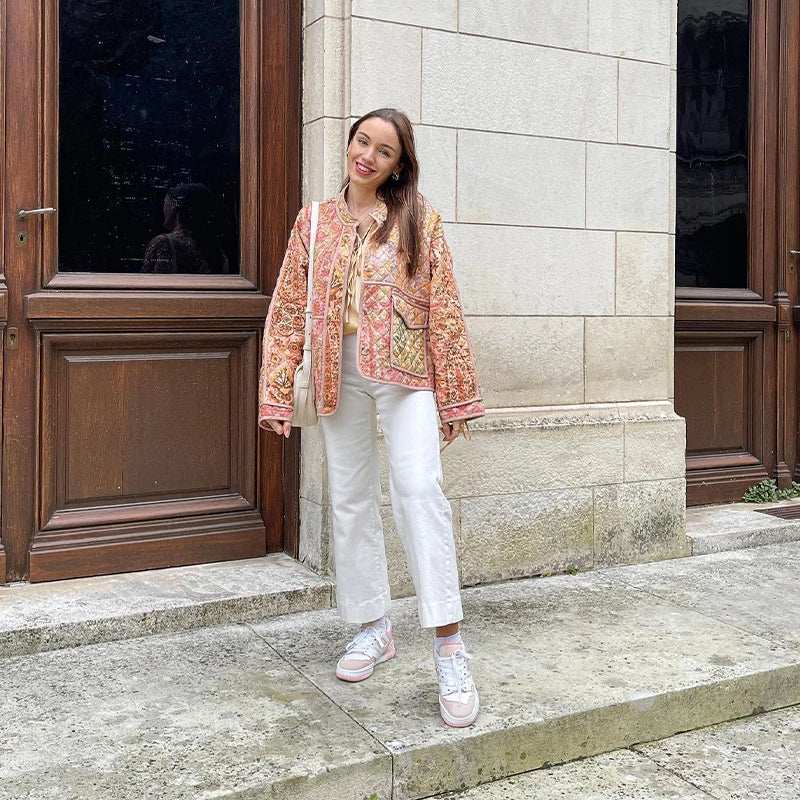 Stilla | Trendy og Elegant Jakke Med Et Tryk