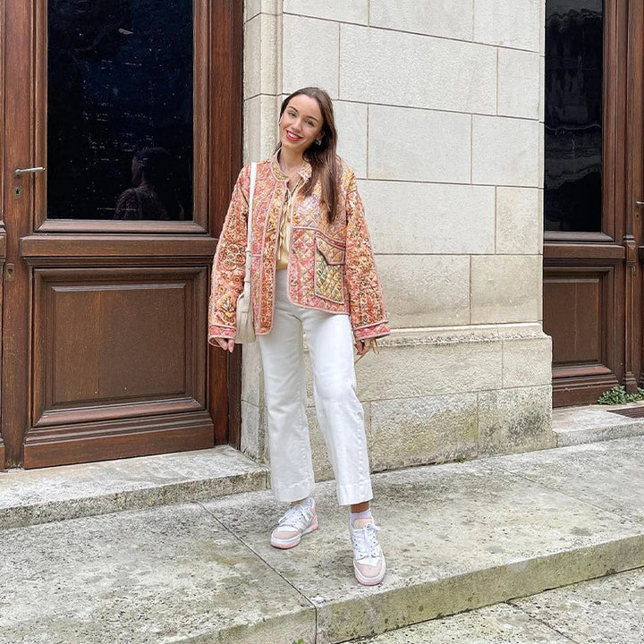 Stilla | Trendy og Elegant Jakke Med Et Tryk