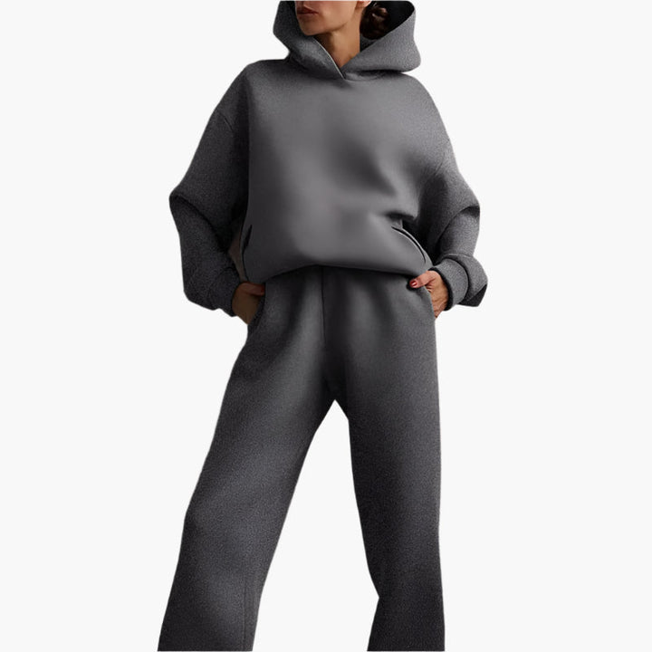 Stilla | Oversize Lounge Sæt Hættetrøje og Joggingbukser - Komfortabel Fritidslook