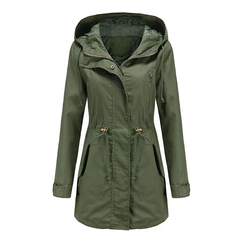 Stilla | Trenchcoat med hætte