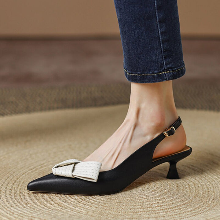 Stilla | Slingback Pumps Med Spids Tåhætte