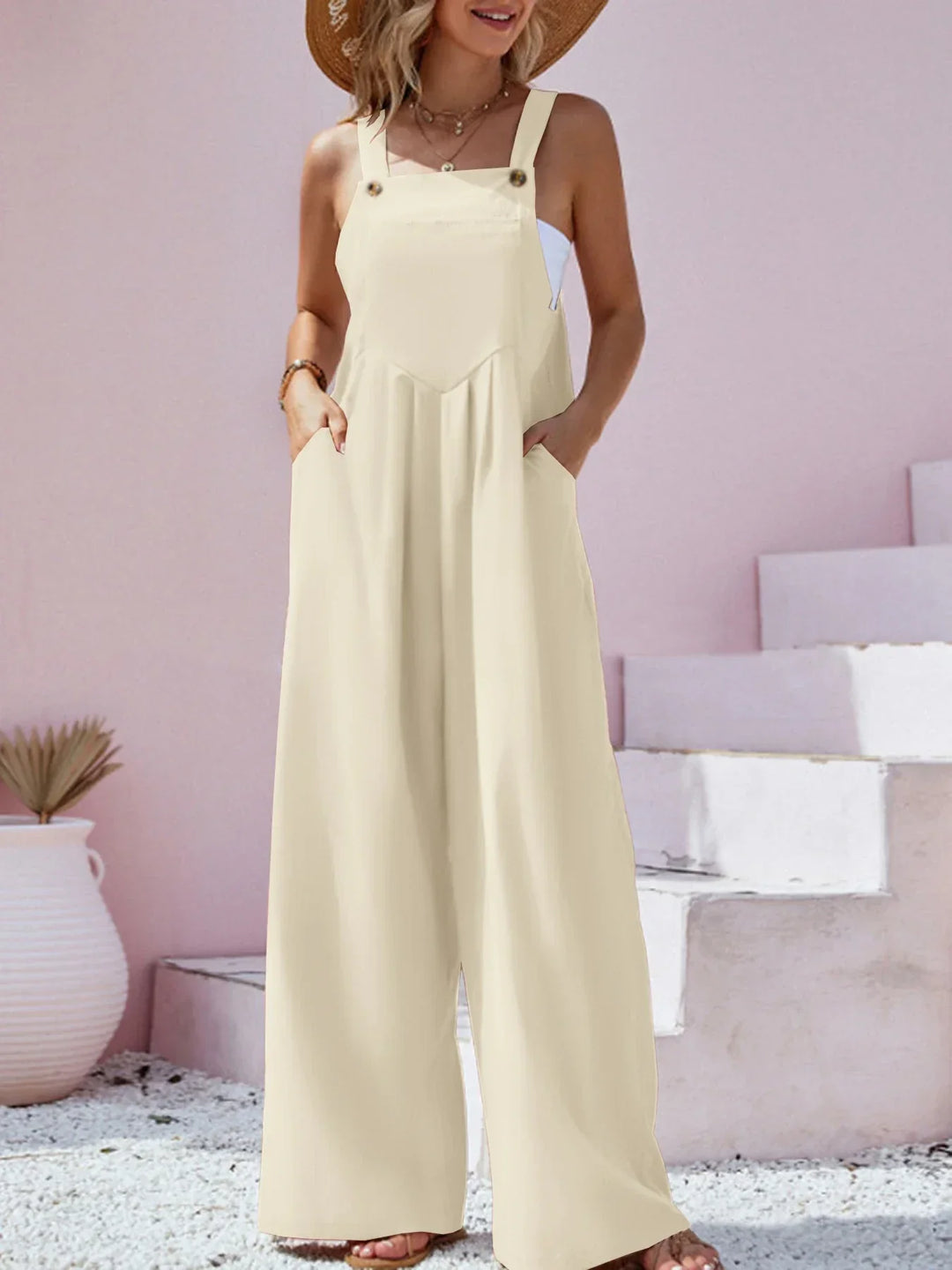 Stilla | Jumpsuit med Bred Ben Stil