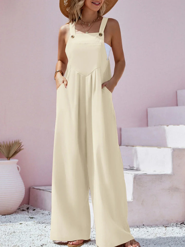 Stilla | Jumpsuit med Bred Ben Stil