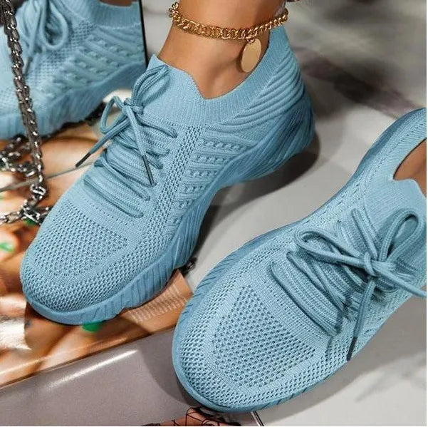 Stilla | Mesh-Sneakers, Der Holder Foden i Ensfarvede Farver