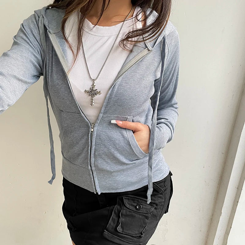 Stilla | Fritids Sweatshirt Med Lynlås Til Damer