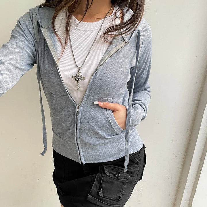 Stilla | Fritids Sweatshirt Med Lynlås Til Damer