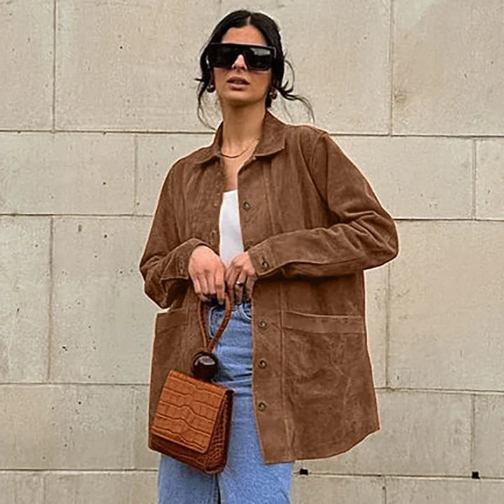 Stilla | Elegant Brun Jakke Til Dame