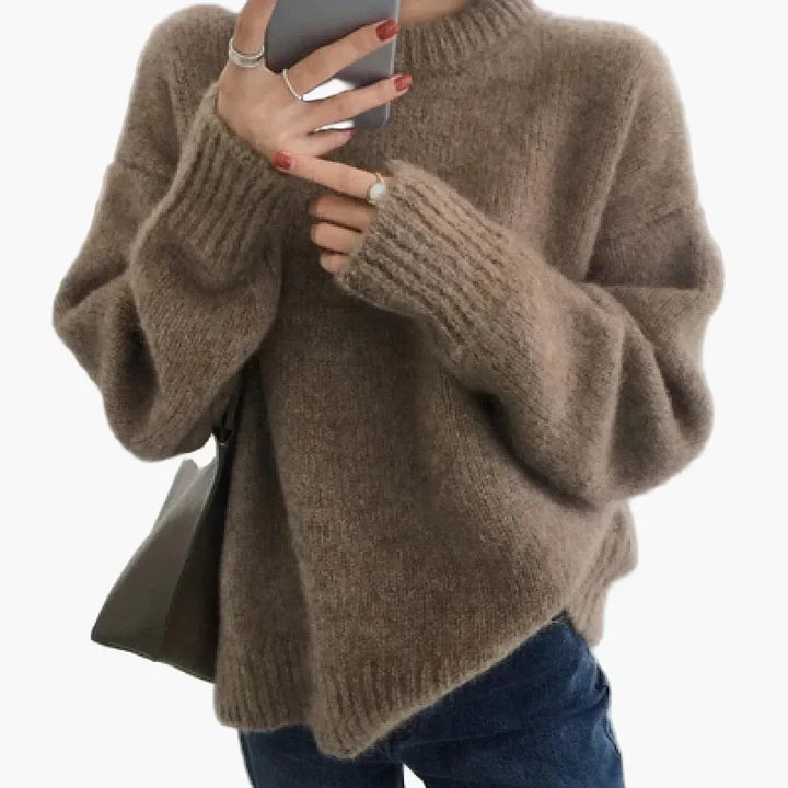 Stilla | Oversize Pullover I Retro Stil til Efterår og Vinter - Moderne, Rummelig Pasform, Perfekt til Hverdagen