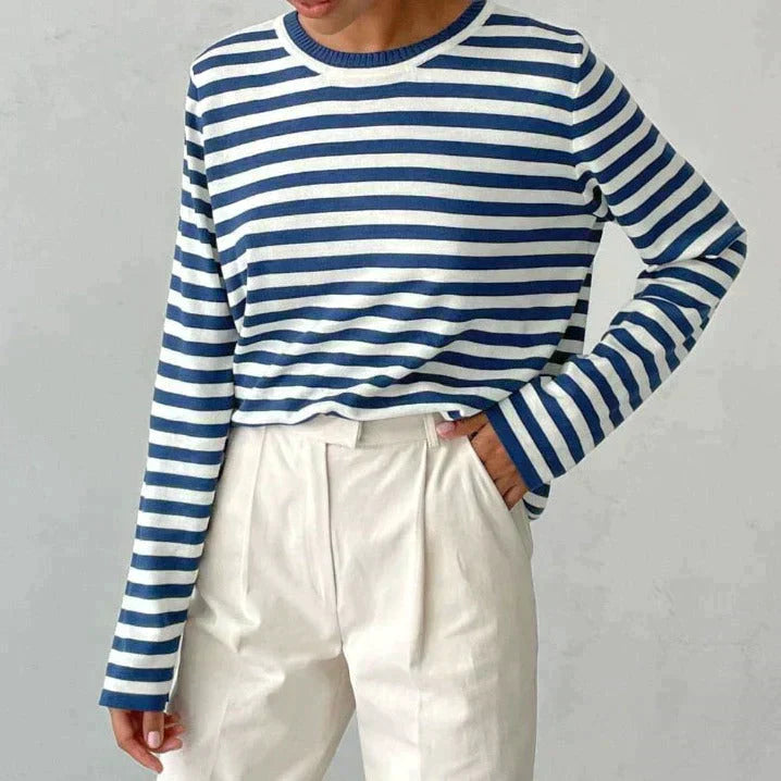 Stilla | Elegant Stribet Dame Top