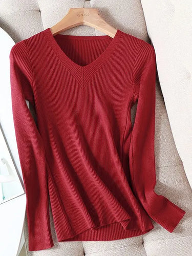 Stilla | Smart Efterårs Pullover Med V-hals