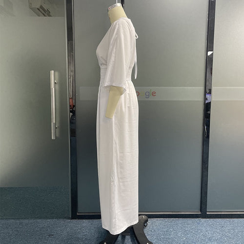Stilla | Ultramoderne Én-dels sæt Lækkert Jumpsuit med elastisk talje og bredt ben