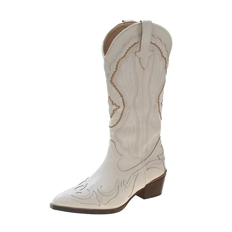Stilla | Broderede Cowboy Støvler