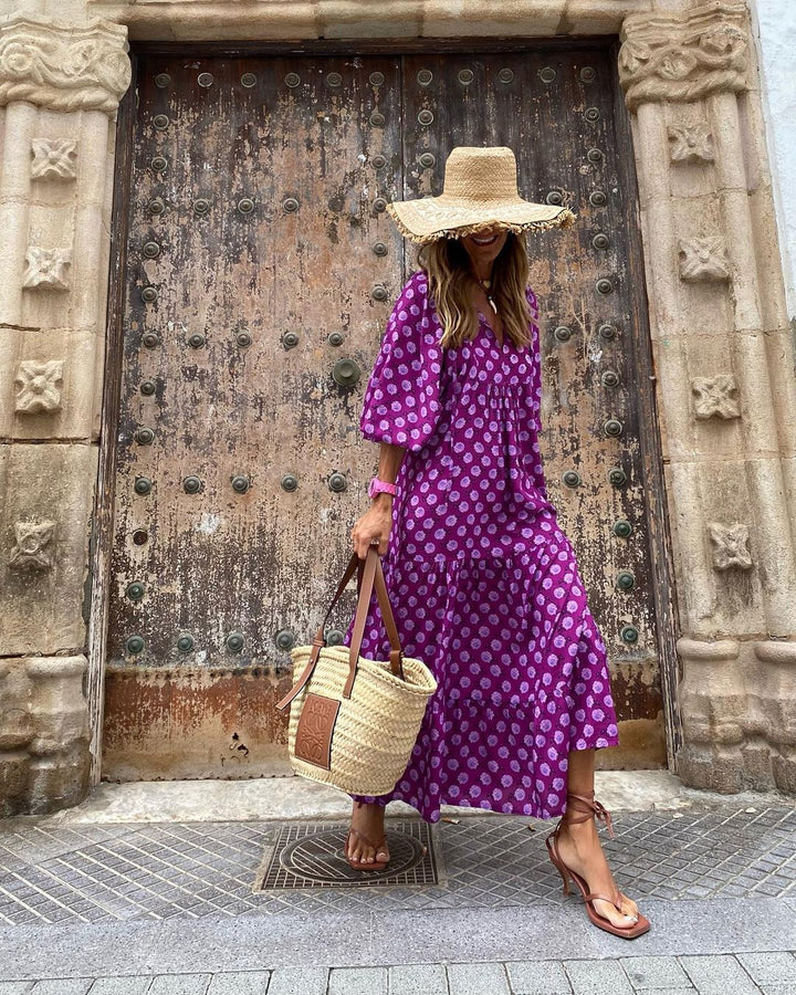 Stilla | Lang Boho Kjole