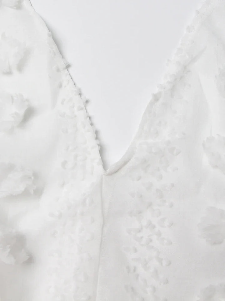 Stilla | Elegant Lang Broderet Kjole