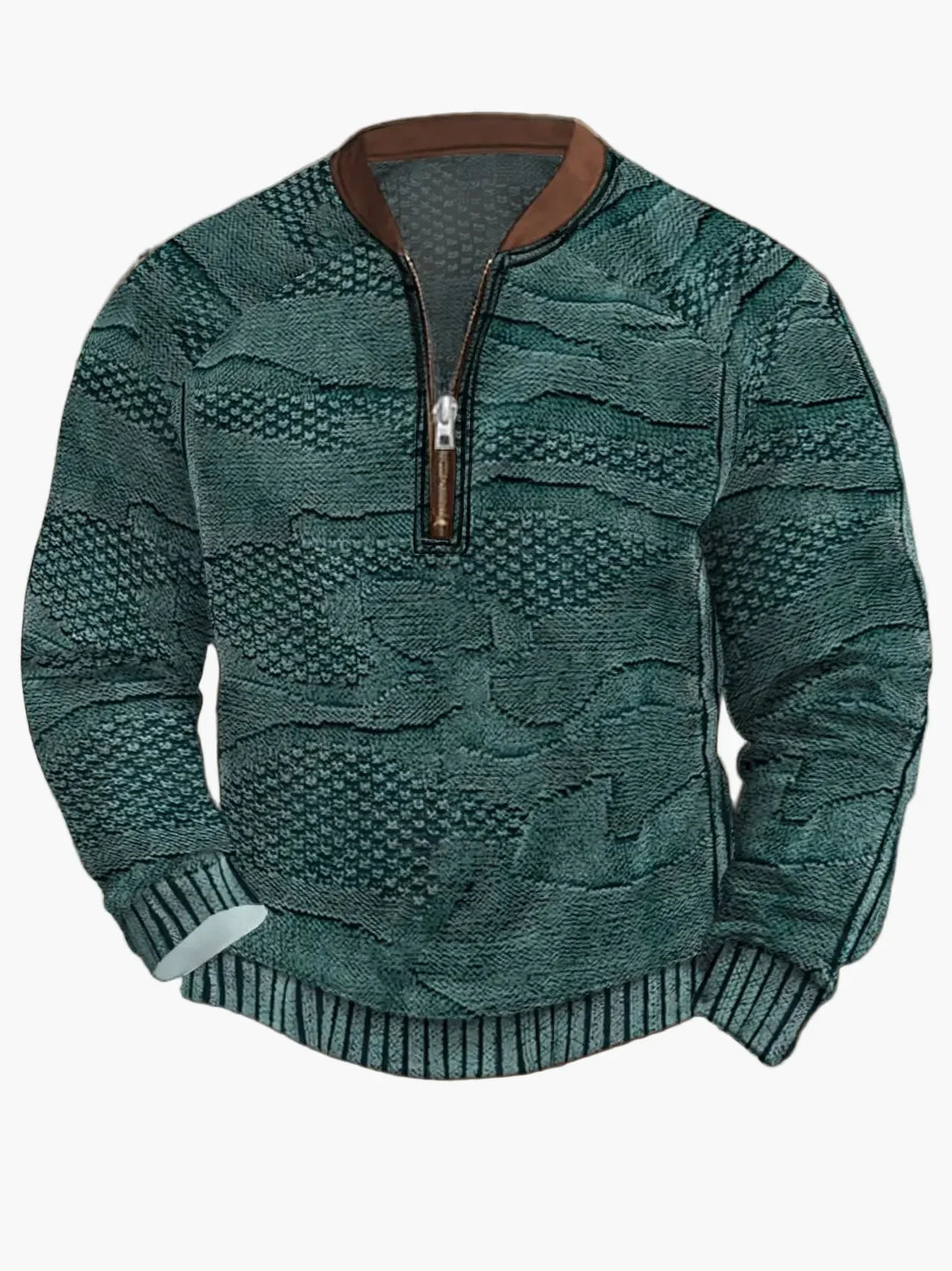 Stilla | Strikpullover med Lynlås - Moderne Fritidslook til Efterår og Forår