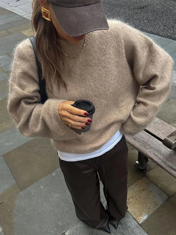 Stilla | Elegant Pullover Med Rund Halsudskæring Til Damer