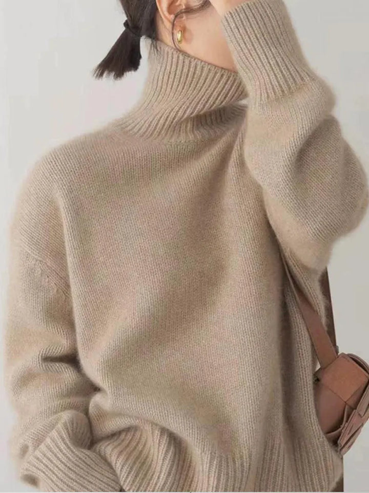 Stilla | Komfortabel rullekrave sweater lavet af strik