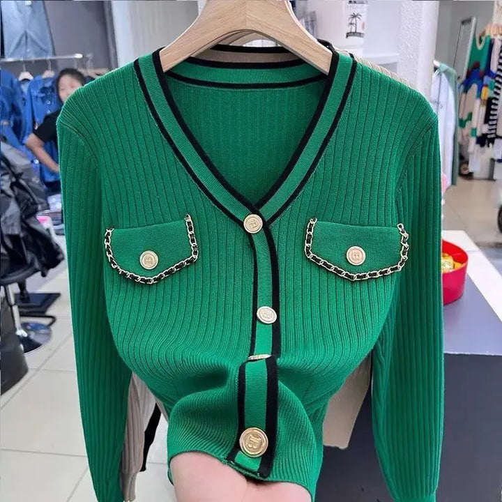 Stilla | Dame sweater med lange ærmer og lommer