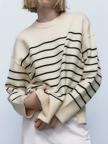 Stilla | Stribet Couture-strikpullover