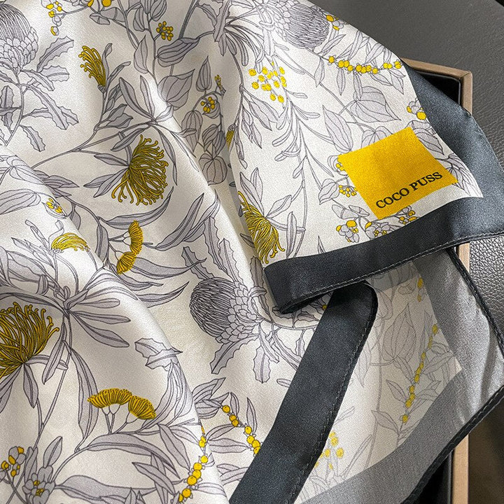 Stilla | 100% Silke Kvadrat Hvid Kvinder