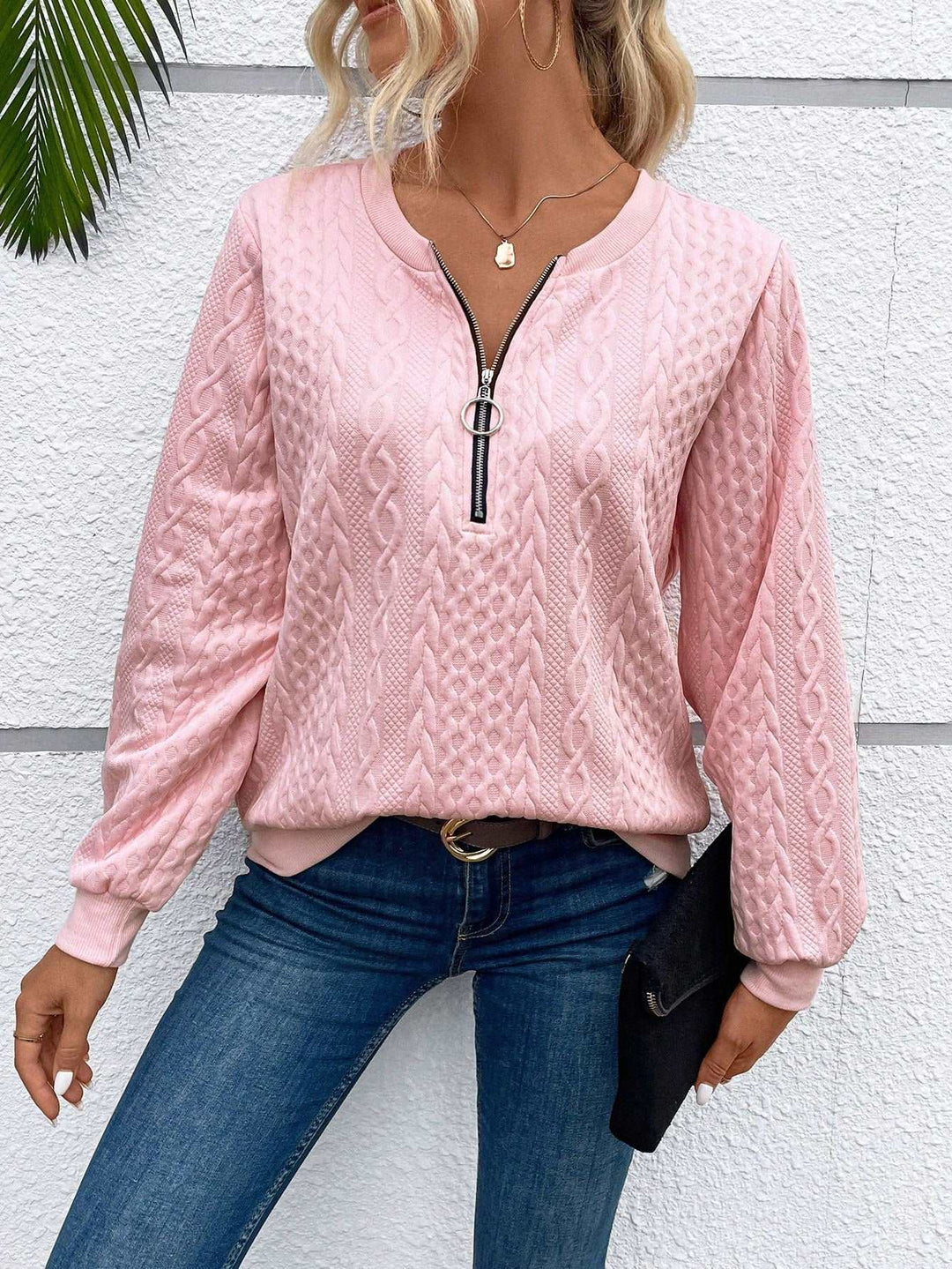 Stilla | Pullover med lynlås