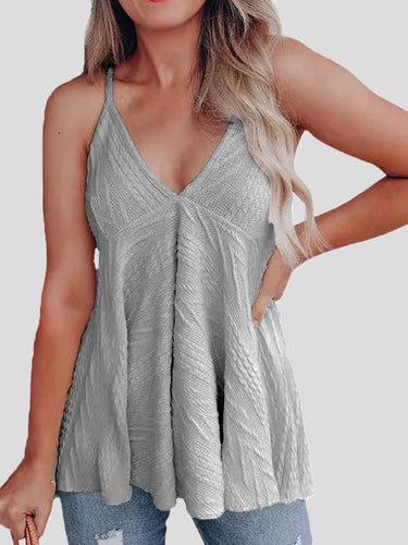 Stilla | Dame Tank Tops Afslappet V-udskæring Camisole Uden Ærmer Tank Top