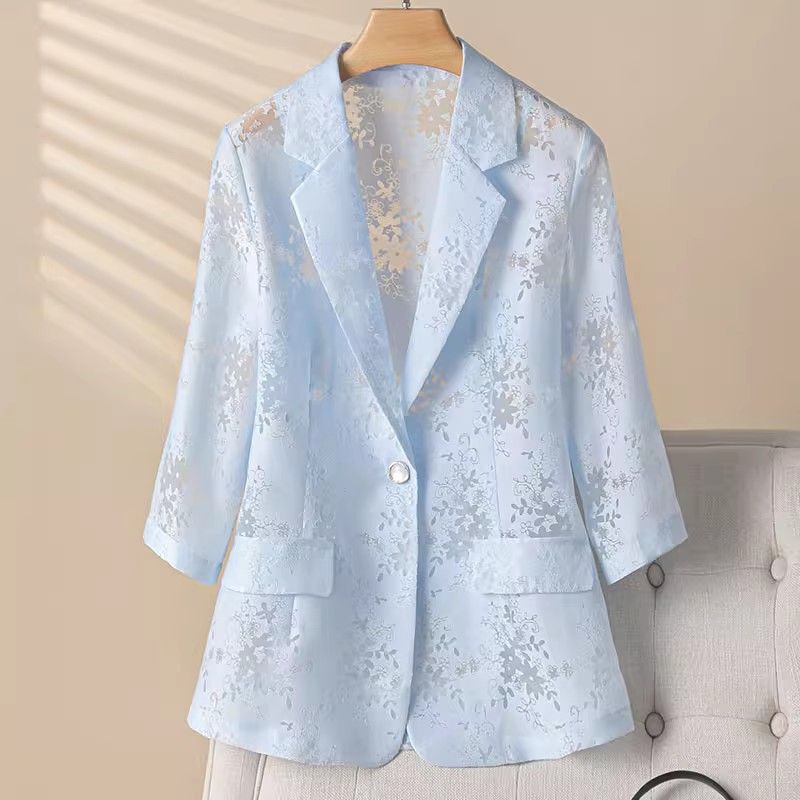 Stilla | Let Blazer Med Blomster Spids