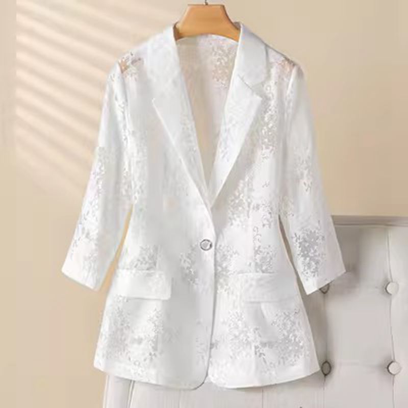 Stilla | Let Blazer Med Blomster Spids