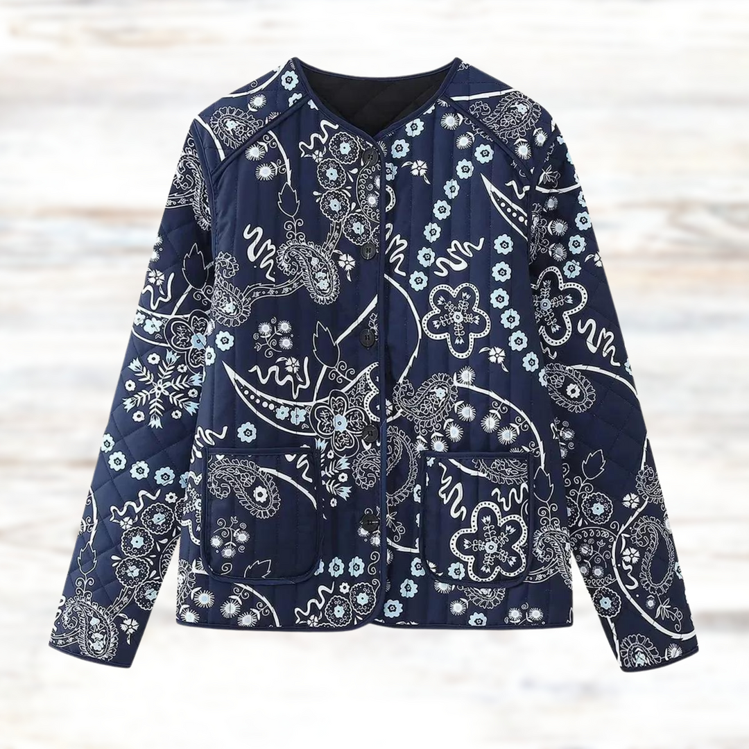 Stilla | Vinlese Jakke Med Blomsterprint