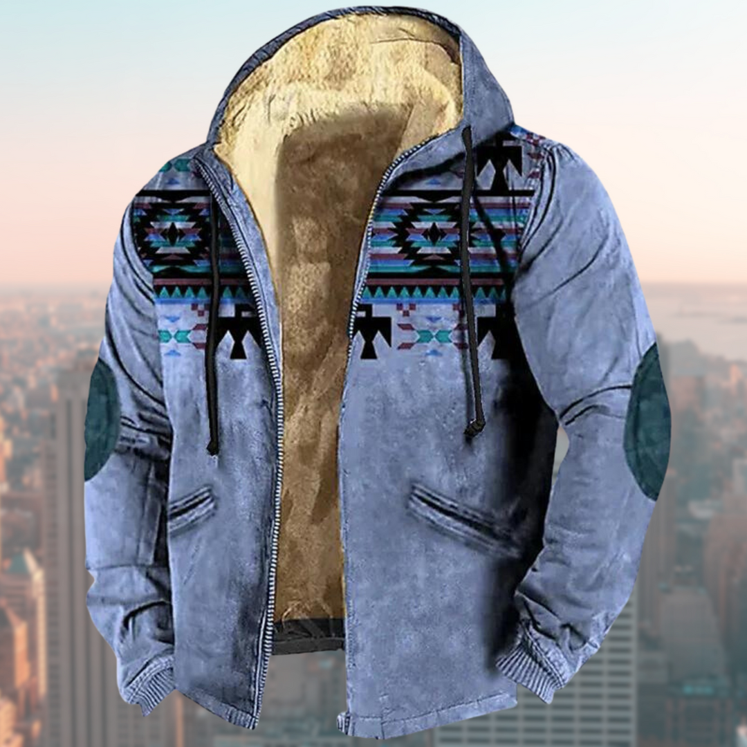 Stilla | Hoodie med tribal-print