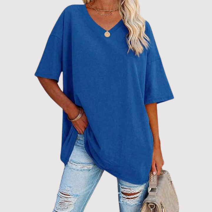 Stilla | T-shirt med V-udskæring Stil