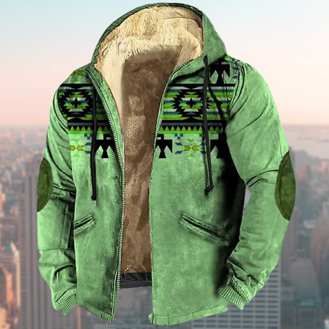 Stilla | Hoodie med tribal-print