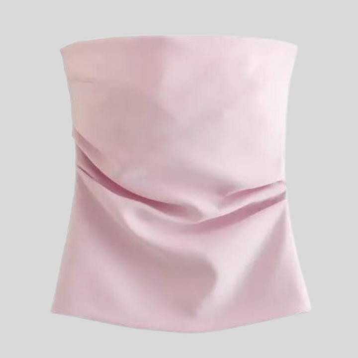 Stilla | Off-Shoulder Ærmeløs Bluse